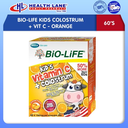 BIO-LIFEKANAK-KANAKS COLOSTRUM + VITAMIN C - OREN (60'S)
